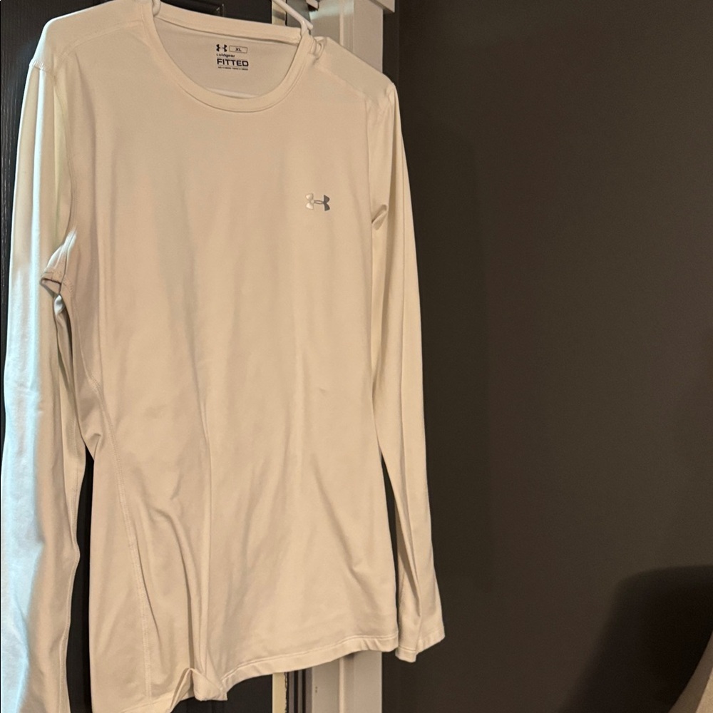 Under Armour White Cold Gear long sleeve